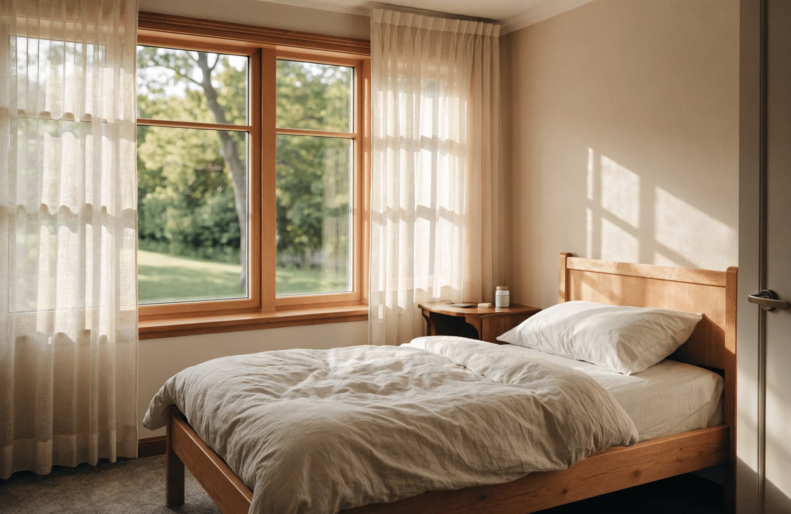A comfortable, homely resident bedroom